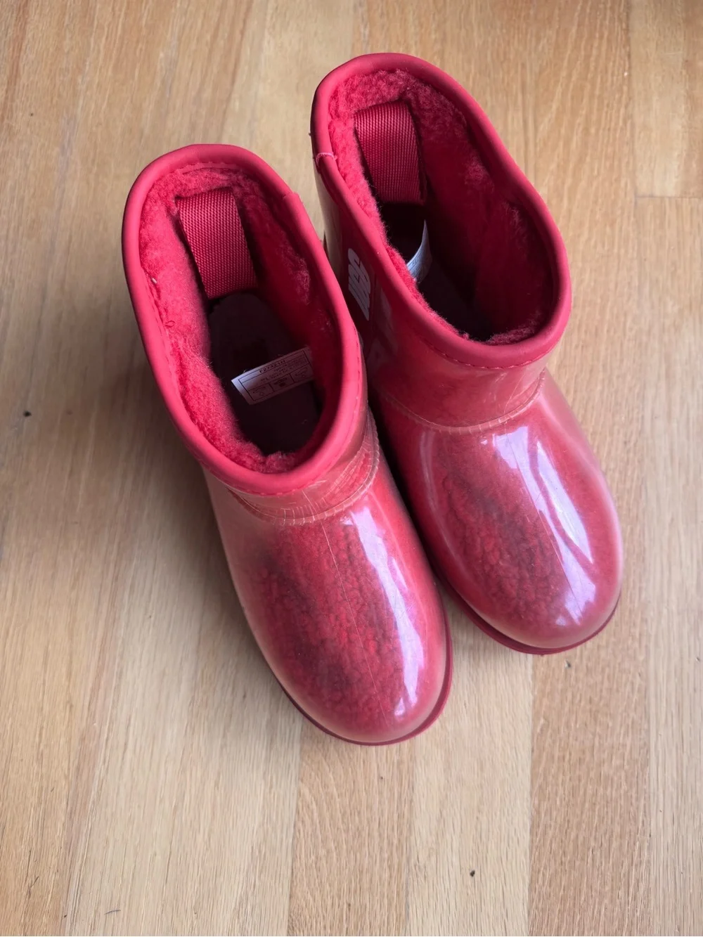 UGG Kids Waterproof red Slip-On Boots size 4
